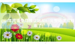2024年跨境电商独立站从0-1完整搭建流程来了！