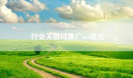 行业关键词推广seo优化