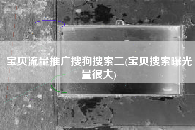 宝贝流量推广搜狗搜索二(宝贝搜索曝光量很大)