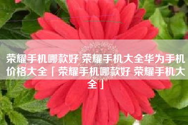 荣耀手机哪款好 荣耀手机大全华为手机价格大全「荣耀手机哪款好 荣耀手机大全」